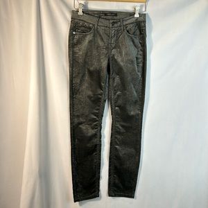 Cambrio Jeans Gunmetal Grey Velvet Mid Rise Slim Cut Jeans Size 36 US 6 (Slim 8)